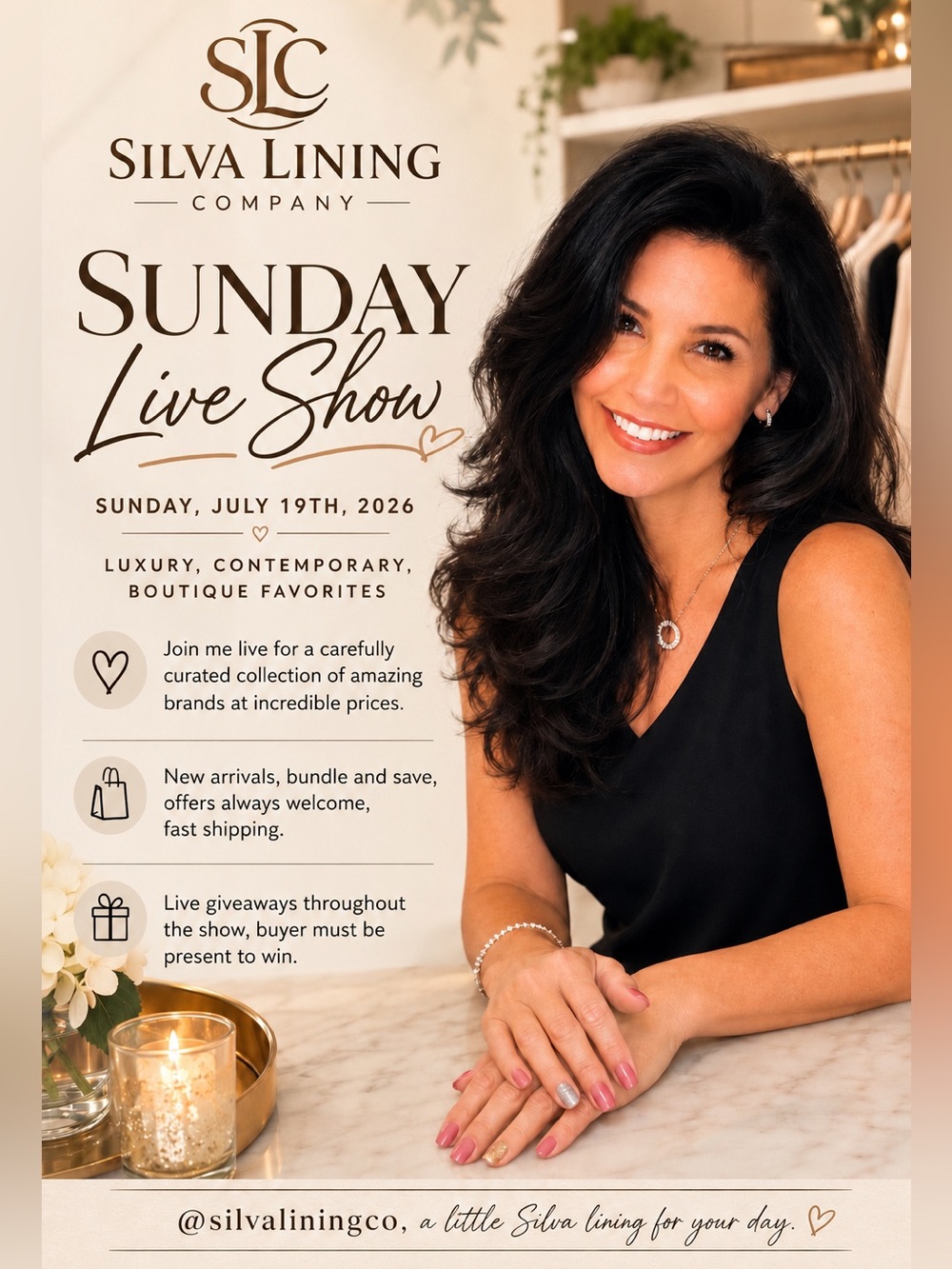 ✨ Silva Lining Co - Live Show Listing 7/19/26